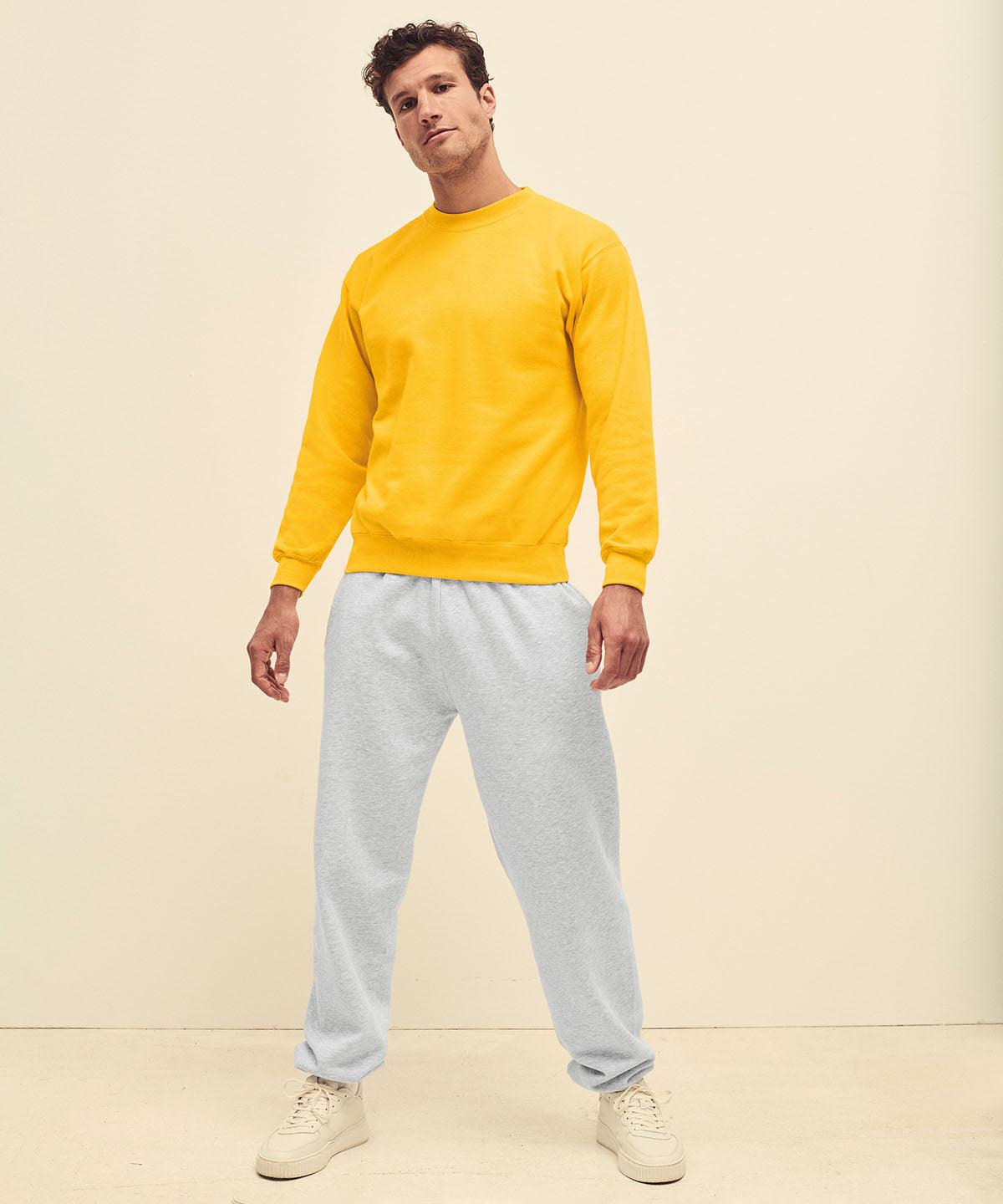 Heather Grey*† - Classic 80/20 elasticated sweatpants Sweatpants Fruit of the Loom Co-ords, Joggers, Must Haves, New Products – February Launch, New Sizes for 2021, New Sizes for 2023, Plus Sizes Schoolwear Centres