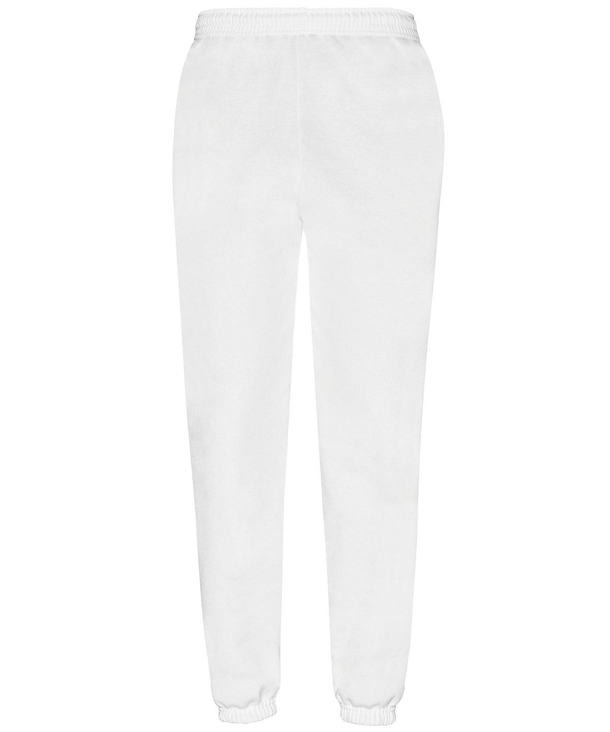 White Soft - Classic 80/20 elasticated sweatpants Sweatpants Fruit of the Loom Co-ords, Joggers, Must Haves, New Products – February Launch, New Sizes for 2021, New Sizes for 2023, Plus Sizes Schoolwear Centres