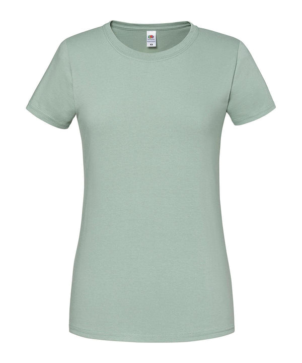 Sage - Lady-fit ringspun premium t-shirt T-Shirts Fruit of the Loom New Colours for 2023, Safe to wash at 60 degrees, T-Shirts & Vests, Tees safe to wash at 60 degrees Schoolwear Centres