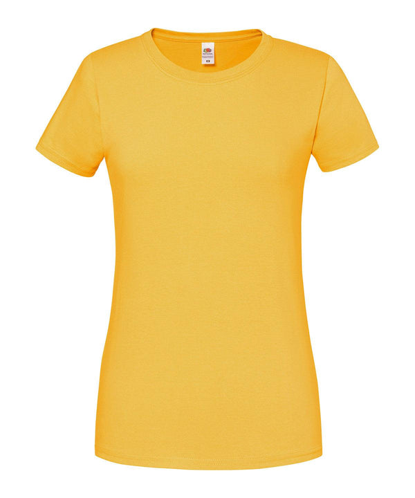 Sunflower - Lady-fit ringspun premium t-shirt T-Shirts Fruit of the Loom New Colours for 2023, Safe to wash at 60 degrees, T-Shirts & Vests, Tees safe to wash at 60 degrees Schoolwear Centres