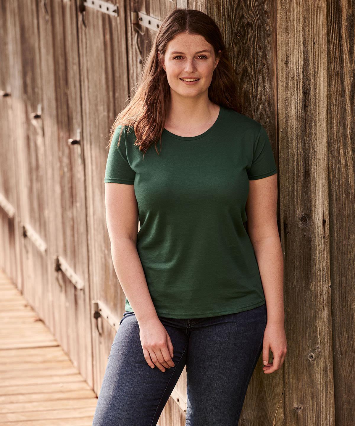 Red - Women's iconic T T-Shirts Fruit of the Loom Holiday Season, New Colours For 2022, New Colours for 2023, Rebrandable, T-Shirts & Vests Schoolwear Centres