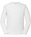 White* - Iconic 195 ringspun premium long sleeve T T-Shirts Fruit of the Loom New Styles for 2023, Plus Sizes, T-Shirts & Vests Schoolwear Centres