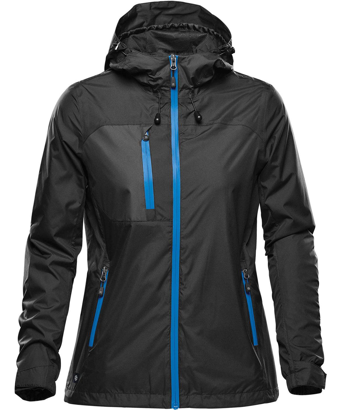 Black/Azure Blue - Women's Olympia shell Jackets Stormtech Jackets & Coats, New For 2021, New Styles Schoolwear Centres