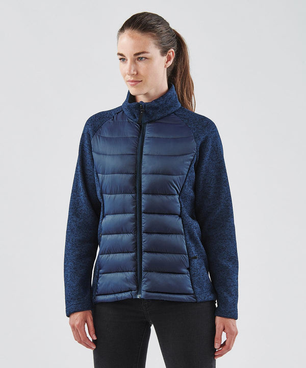 Black/Dolphin Heather - Women’s Narvik hybrid jacket Jackets Stormtech Jackets & Coats, New in, Padded & Insulation Schoolwear Centres