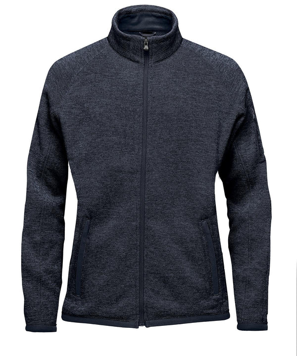 Navy Heather Women s Avalanche full zip fleece jacket