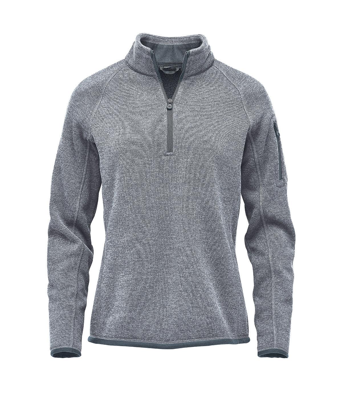 Granite Heather - Women’s Avalanche ¼-zip fleece Fleeces Stormtech New Styles for 2023, Organic & Conscious, Winter Essentials Schoolwear Centres