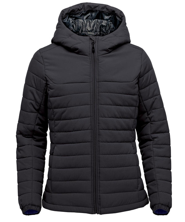 Black - Women’s Nautilus quilted hooded jacket Jackets Stormtech Jackets & Coats, New Styles for 2023 Schoolwear Centres