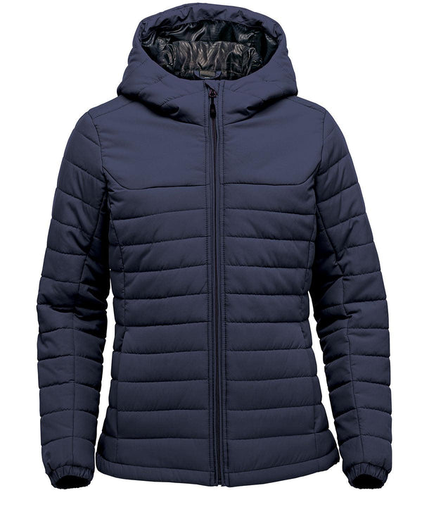 Black - Women’s Nautilus quilted hooded jacket Jackets Stormtech Jackets & Coats, New Styles for 2023 Schoolwear Centres