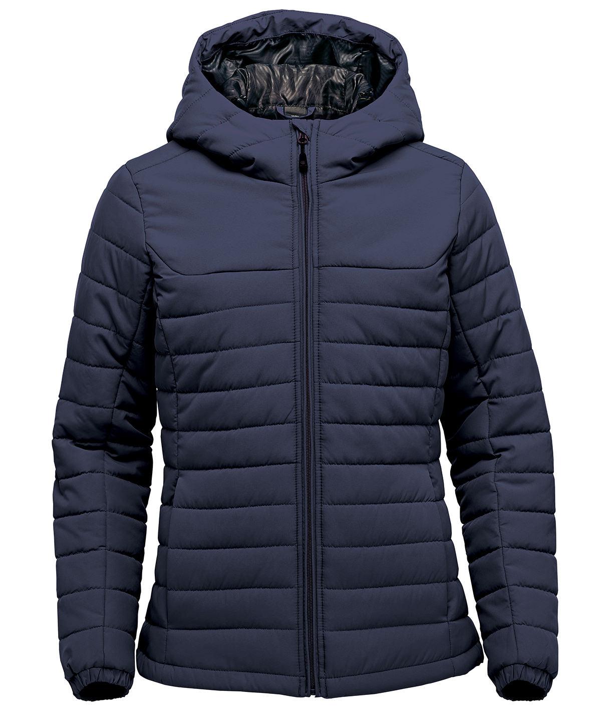 Navy - Women’s Nautilus quilted hooded jacket Jackets Stormtech Jackets & Coats, New Styles for 2023 Schoolwear Centres