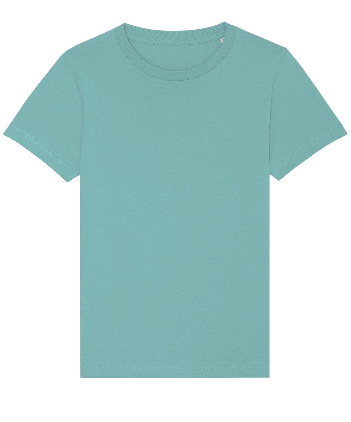 Teal Monstera - Kids mini Creator iconic t-shirt (STTK909) T-Shirts Stanley/Stella 2022 Spring Edit, Exclusives, Junior, Must Haves, New Colours for 2021, New Colours For 2022, New Colours for 2023, Organic & Conscious, Raladeal - Recently Added, Raladeal - Stanley Stella, Stanley/ Stella, T-Shirts & Vests Schoolwear Centres