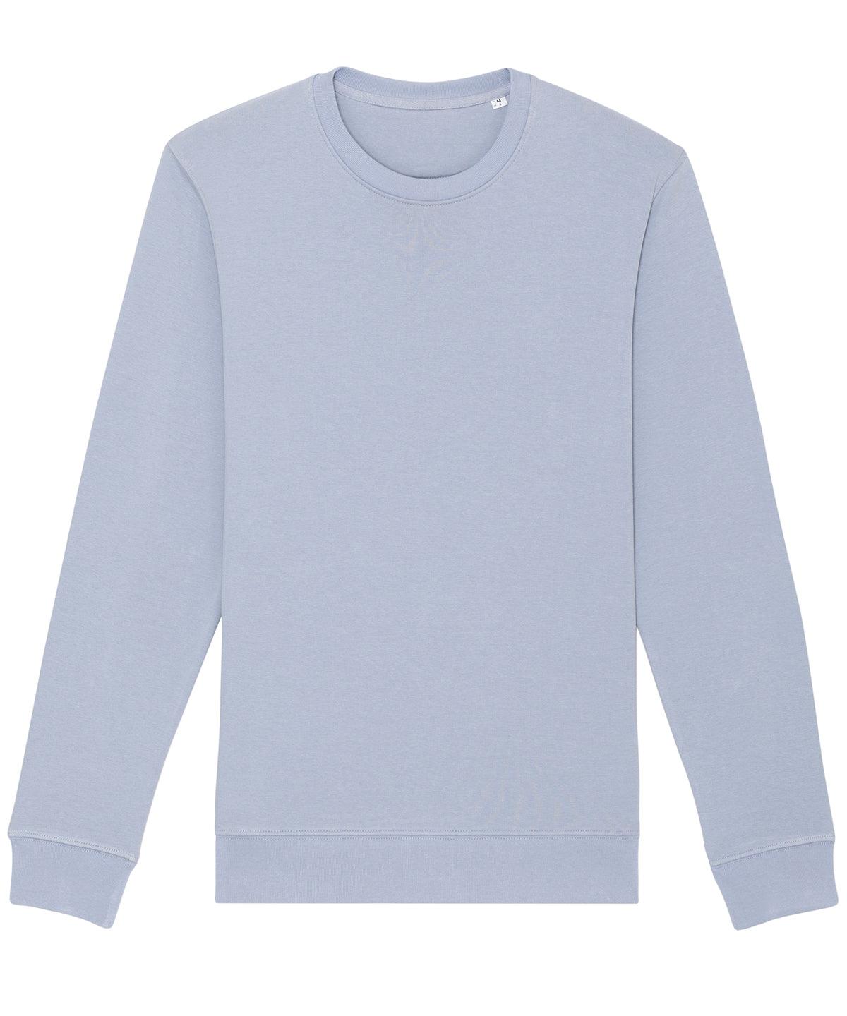 Serene Blue*† - Unisex Changer iconic crew neck sweatshirt (STSU823) Sweatshirts Stanley/Stella Co-ords, Conscious cold weather styles, Exclusives, Merch, Must Haves, New Colours for 2023, Organic & Conscious, Raladeal - Recently Added, Raladeal - Stanley Stella, Recycled, Stanley/ Stella, Sweatshirts, Trending Loungewear Schoolwear Centres