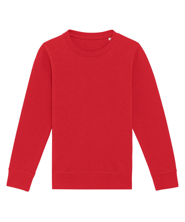 Red - Kids mini Changer iconic crew neck sweatshirt (STSK913) Sweatshirts Stanley/Stella Conscious cold weather styles, Exclusives, Junior, Must Haves, New Colours for 2021, New Colours For 2022, Organic & Conscious, Recycled, Stanley/ Stella, Sweatshirts Schoolwear Centres