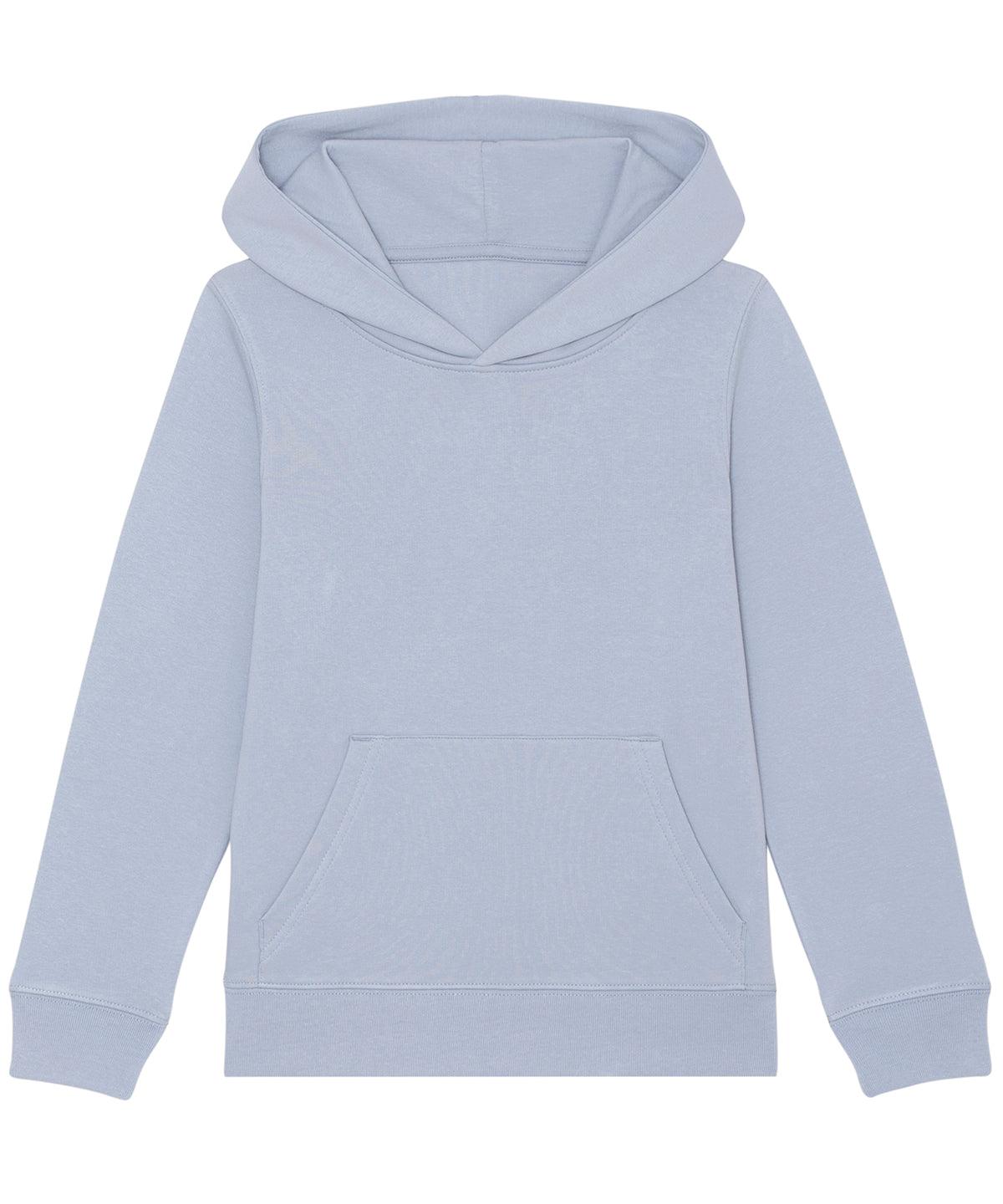 Serene Blue - Kids mini Cruiser iconic hoodie sweatshirt (STSK911) Hoodies Stanley/Stella Conscious cold weather styles, Exclusives, Hoodies, Junior, Must Haves, New Colours for 2023, Organic & Conscious, Pastels and Tie Dye, Raladeal - Recently Added, Raladeal - Stanley Stella, Recycled, Stanley/ Stella Schoolwear Centres