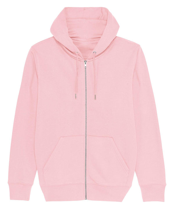 Cotton Pink - Cultivator, unisex iconic zip-thru hoodie sweatshirt (STSM566) Hoodies Stanley/Stella Conscious cold weather styles, Exclusives, Hoodies, Must Haves, New Colours for 2021, New Colours For 2022, Organic & Conscious, Raladeal - Recently Added, Recycled Schoolwear Centres