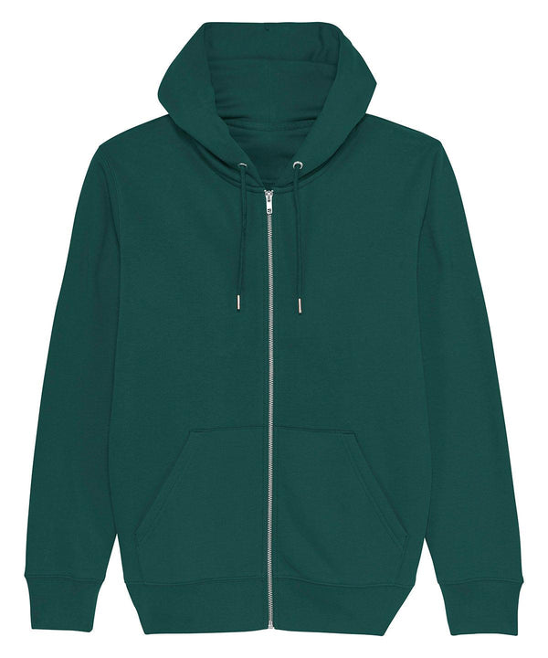 Glazed Green - Cultivator, unisex iconic zip-thru hoodie sweatshirt (STSM566) Hoodies Stanley/Stella Conscious cold weather styles, Exclusives, Hoodies, Must Haves, New Colours for 2021, New Colours For 2022, Organic & Conscious, Raladeal - Recently Added, Recycled Schoolwear Centres