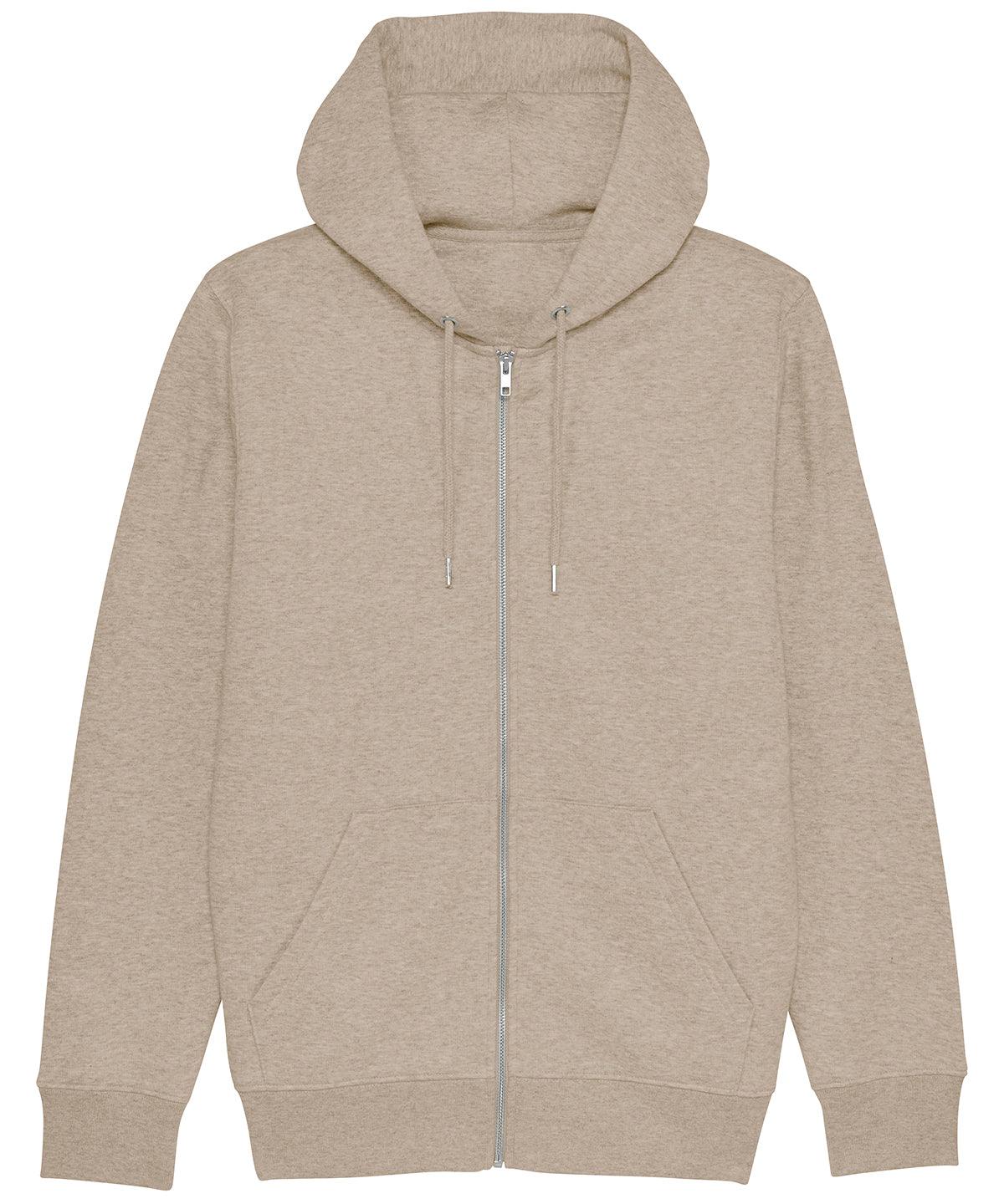 Heather Sand - Cultivator, unisex iconic zip-thru hoodie sweatshirt (STSM566) Hoodies Stanley/Stella Conscious cold weather styles, Exclusives, Hoodies, Must Haves, New Colours for 2021, New Colours For 2022, Organic & Conscious, Raladeal - Recently Added, Recycled Schoolwear Centres