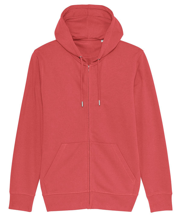 Carmine Red - Unisex Connector essential zip-thru hoodie sweatshirt (STSU820) Hoodies Stanley/Stella Conscious cold weather styles, Exclusives, Hoodies, Must Haves, New Colours for 2023, New Sizes for 2022, Organic & Conscious, Plus Sizes, Raladeal - Recently Added Schoolwear Centres