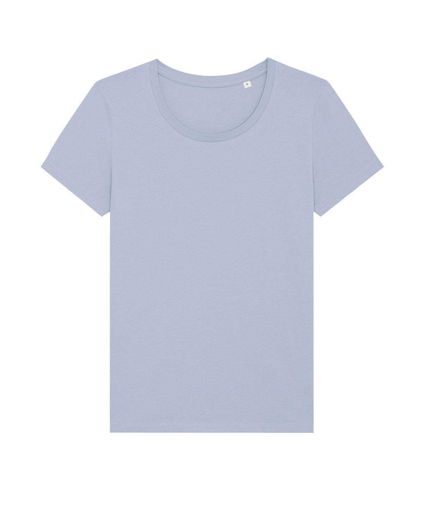 Serene Blue - Women's Stella Expresser iconic fitted t-shirt (STTW032) T-Shirts Stanley/Stella Directory, Exclusives, Must Haves, New Colours For 2022, Organic & Conscious, Raladeal - Stanley Stella, Rebrandable, Stanley/ Stella, T-Shirts & Vests, Women's Fashion Schoolwear Centres