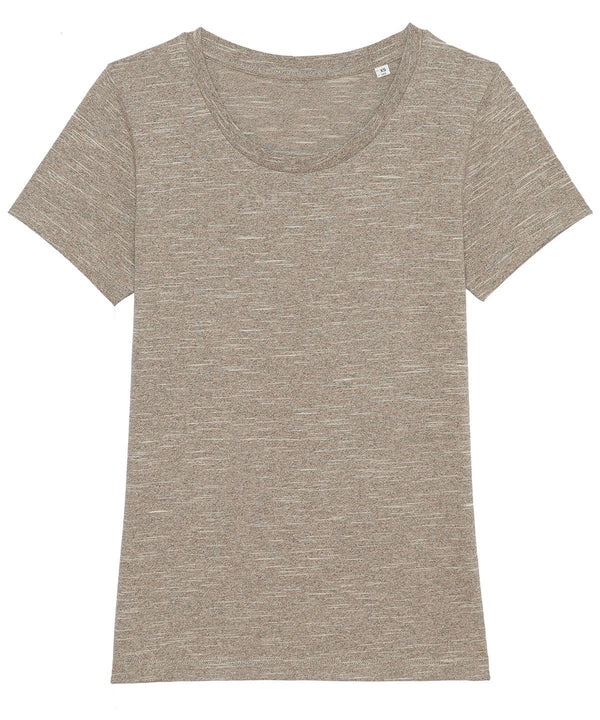 Wooden Heather - Women's Stella Expresser iconic fitted t-shirt (STTW032) T-Shirts Stanley/Stella Directory, Exclusives, Must Haves, New Colours For 2022, Organic & Conscious, Raladeal - Stanley Stella, Rebrandable, Stanley/ Stella, T-Shirts & Vests, Women's Fashion Schoolwear Centres