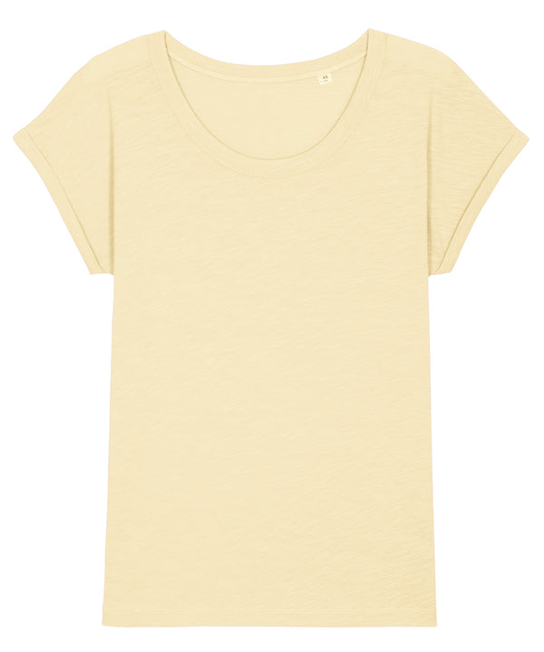 Women's Stella Rounders slub rolled sleeve slub t-shirt (STTW112)