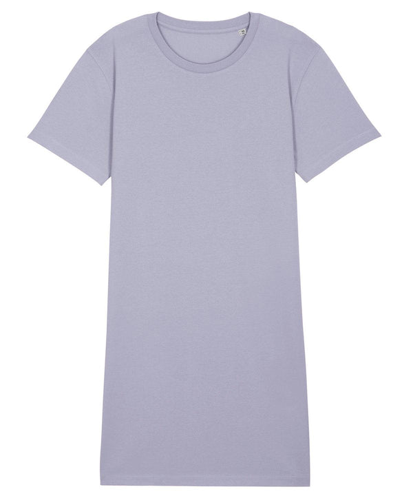 Lavender - Women's Stella Spinner t-shirt dress (STDW144) Dresses Stanley/Stella Exclusives, Must Haves, New Colours For 2022, Organic & Conscious, Oversized, Rebrandable, Stanley/ Stella, Women's Fashion Schoolwear Centres