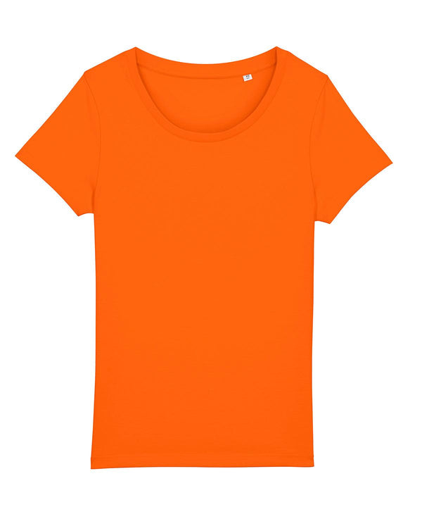 Bright Orange - Women's Stella Jazzer the essential t-shirt (STTW039) T-Shirts Stanley/Stella Exclusives, New Colours For 2022, Organic & Conscious, Plus Sizes, Raladeal - Recently Added, Raladeal - Stanley Stella, Rebrandable, Stanley/ Stella, T-Shirts & Vests Schoolwear Centres