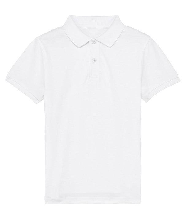 White - Mini sprinter kids polo (STPK908) Polos Stanley/Stella Exclusives, Junior, New For 2021, New Styles, Polos & Casual, Raladeal - Stanley Stella Schoolwear Centres