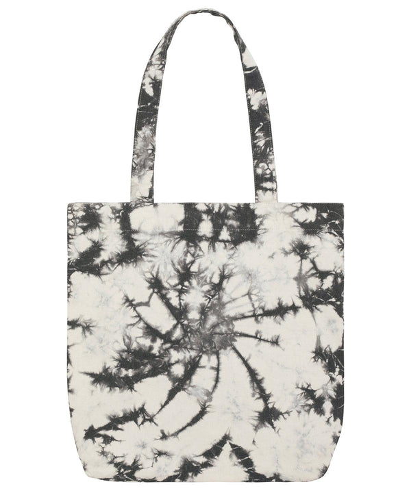 Tie&Dye Natural Raw/Black - Tote bag tie and dye (STAU775) Bags Stanley/Stella Bags & Luggage, Exclusives, New For 2021, New In Autumn Winter, New In Mid Year, Organic & Conscious, Raladeal - Stanley Stella, Stanley/ Stella Schoolwear Centres