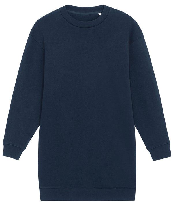 French Navy - Stella Kicker women's crew neck oversized dress (STDW161) Dresses Stanley/Stella Exclusives, New For 2021, New In Autumn Winter, New In Mid Year, Organic & Conscious, Oversized, Stanley/ Stella, Women's Fashion Schoolwear Centres