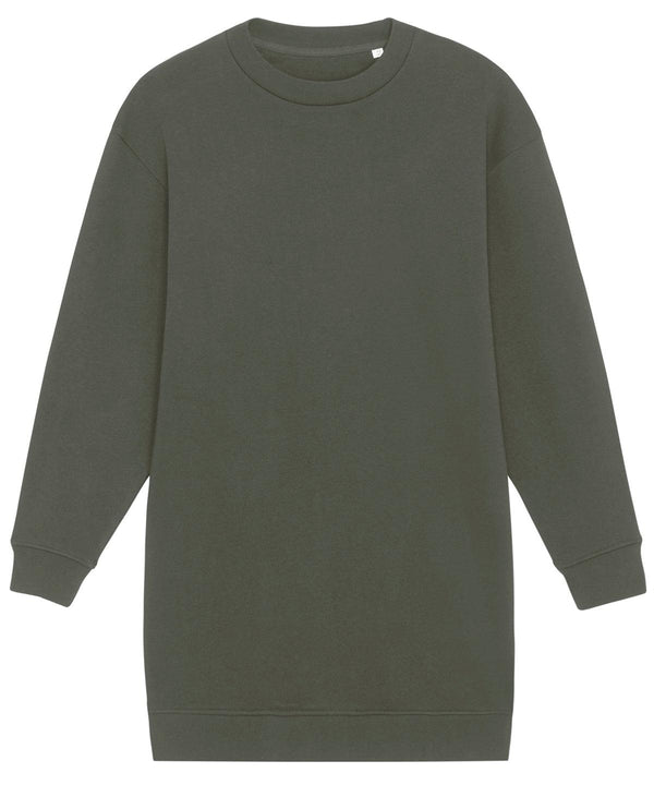 Khaki - Stella Kicker women's crew neck oversized dress (STDW161) Dresses Stanley/Stella Exclusives, New For 2021, New In Autumn Winter, New In Mid Year, Organic & Conscious, Oversized, Stanley/ Stella, Women's Fashion Schoolwear Centres