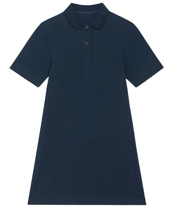 French Navy - Stella Paiger women's piqué polo dress (STDW162) Dresses Stanley/Stella Exclusives, New For 2021, New In Autumn Winter, New In Mid Year, Organic & Conscious, Polos & Casual, Stanley/ Stella, Women's Fashion Schoolwear Centres