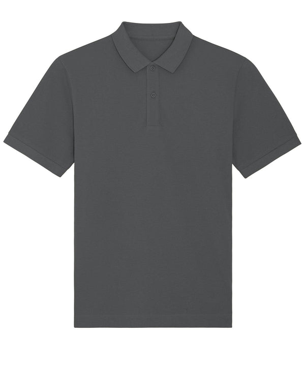 Anthracite - Prepster unisex short sleeve polo (STPU331) Polos Stanley/Stella Exclusives, New For 2021, New In Autumn Winter, New In Mid Year, Organic & Conscious, Polos & Casual, Raladeal - Stanley Stella, Stanley/ Stella Schoolwear Centres