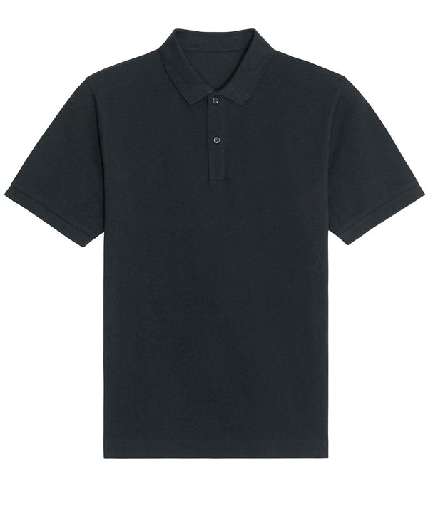 Black* - Prepster unisex short sleeve polo (STPU331) Polos Stanley/Stella Exclusives, New For 2021, New In Autumn Winter, New In Mid Year, Organic & Conscious, Polos & Casual, Raladeal - Stanley Stella, Stanley/ Stella Schoolwear Centres