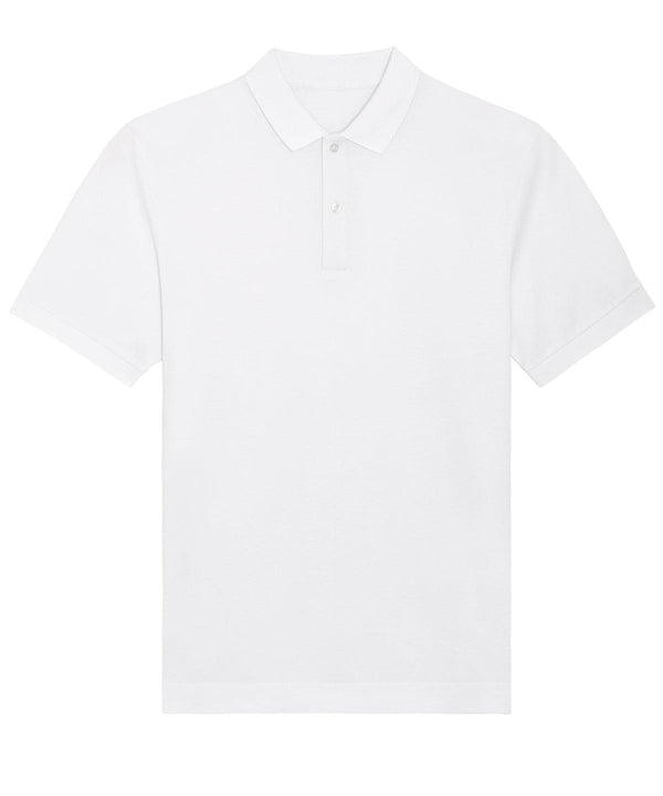 White* - Prepster unisex short sleeve polo (STPU331) Polos Stanley/Stella Exclusives, New For 2021, New In Autumn Winter, New In Mid Year, Organic & Conscious, Polos & Casual, Raladeal - Stanley Stella, Stanley/ Stella Schoolwear Centres