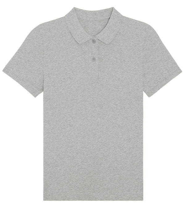 Heather Grey - Stella Elliser women's fitted piqué short sleeve polo (STPW333) Polos Stanley/Stella Exclusives, New For 2021, New In Autumn Winter, New In Mid Year, Organic & Conscious, Polos & Casual, Raladeal - Stanley Stella, Stanley/ Stella, Women's Fashion Schoolwear Centres