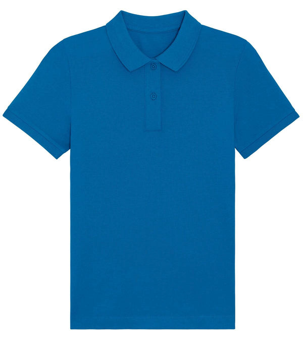 Royal Blue - Stella Elliser women's fitted piqué short sleeve polo (STPW333) Polos Stanley/Stella Exclusives, New For 2021, New In Autumn Winter, New In Mid Year, Organic & Conscious, Polos & Casual, Raladeal - Stanley Stella, Stanley/ Stella, Women's Fashion Schoolwear Centres