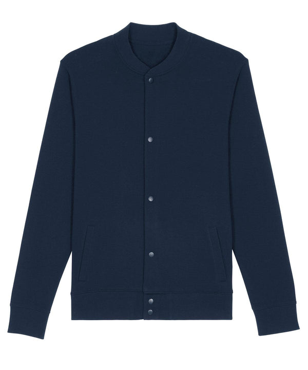 French Navy - Bounder unisex bomber sweashirt (STSU806) Cardigans Stanley/Stella Exclusives, New For 2021, New In Autumn Winter, New In Mid Year, Organic & Conscious, Stanley/ Stella, Sweatshirts Schoolwear Centres