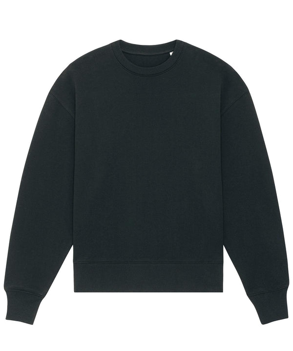 Black - Radder Heavy unisex crewneck sweatshirt (STSU866) Sweatshirts Stanley/Stella Exclusives, New For 2021, New In Autumn Winter, New In Mid Year, Organic & Conscious, Stanley/ Stella, Sweatshirts Schoolwear Centres