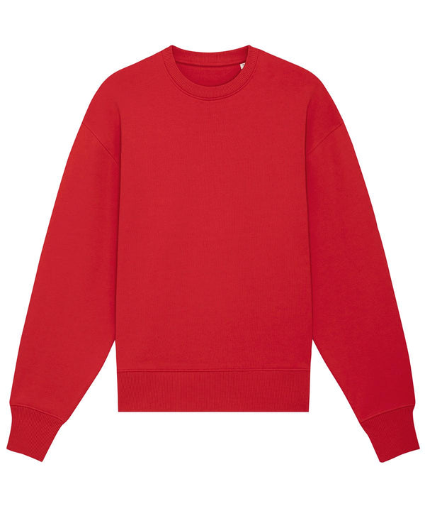 Red - Radder Heavy unisex crewneck sweatshirt (STSU866) Sweatshirts Stanley/Stella Exclusives, New For 2021, New In Autumn Winter, New In Mid Year, Organic & Conscious, Stanley/ Stella, Sweatshirts Schoolwear Centres