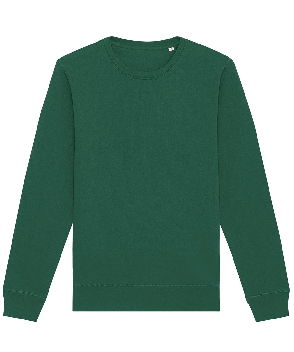 Bottle Green - Roller unisex crew neck sweatshirt (STSU868) Sweatshirts Stanley/Stella Exclusives, New Colours For 2022, New For 2021, New In Autumn Winter, New In Mid Year, Organic & Conscious, Stanley/ Stella, Sweatshirts Schoolwear Centres