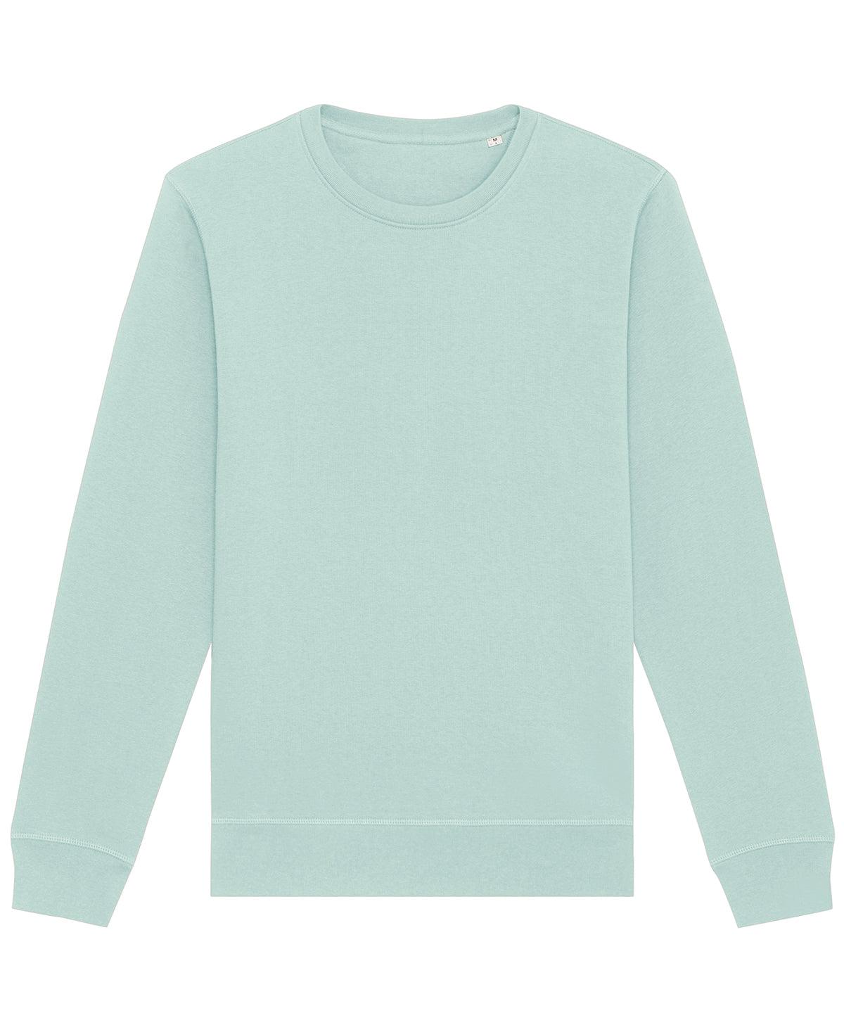 Caribbean Blue - Roller unisex crew neck sweatshirt (STSU868) Sweatshirts Stanley/Stella Exclusives, New Colours For 2022, New For 2021, New In Autumn Winter, New In Mid Year, Organic & Conscious, Stanley/ Stella, Sweatshirts Schoolwear Centres
