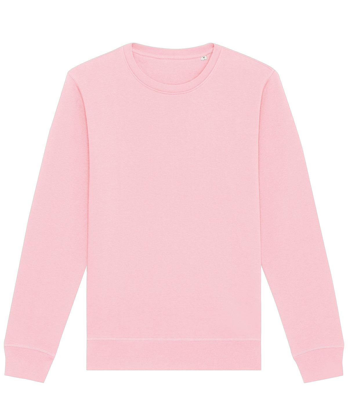 Cotton Pink - Roller unisex crew neck sweatshirt (STSU868) Sweatshirts Stanley/Stella Exclusives, New Colours For 2022, New For 2021, New In Autumn Winter, New In Mid Year, Organic & Conscious, Stanley/ Stella, Sweatshirts Schoolwear Centres