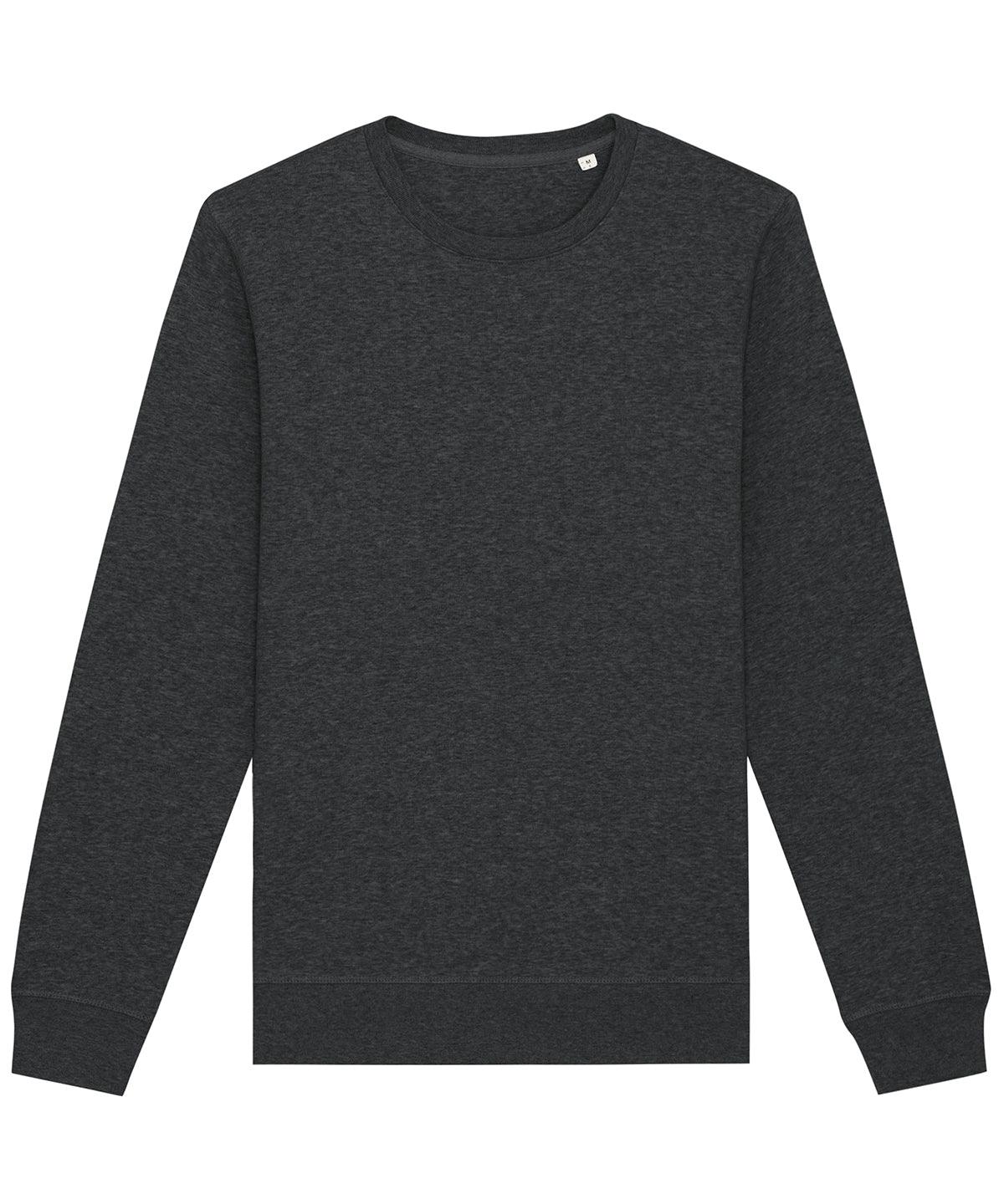 Dark Heather Grey - Roller unisex crew neck sweatshirt (STSU868) Sweatshirts Stanley/Stella Exclusives, New Colours For 2022, New For 2021, New In Autumn Winter, New In Mid Year, Organic & Conscious, Stanley/ Stella, Sweatshirts Schoolwear Centres