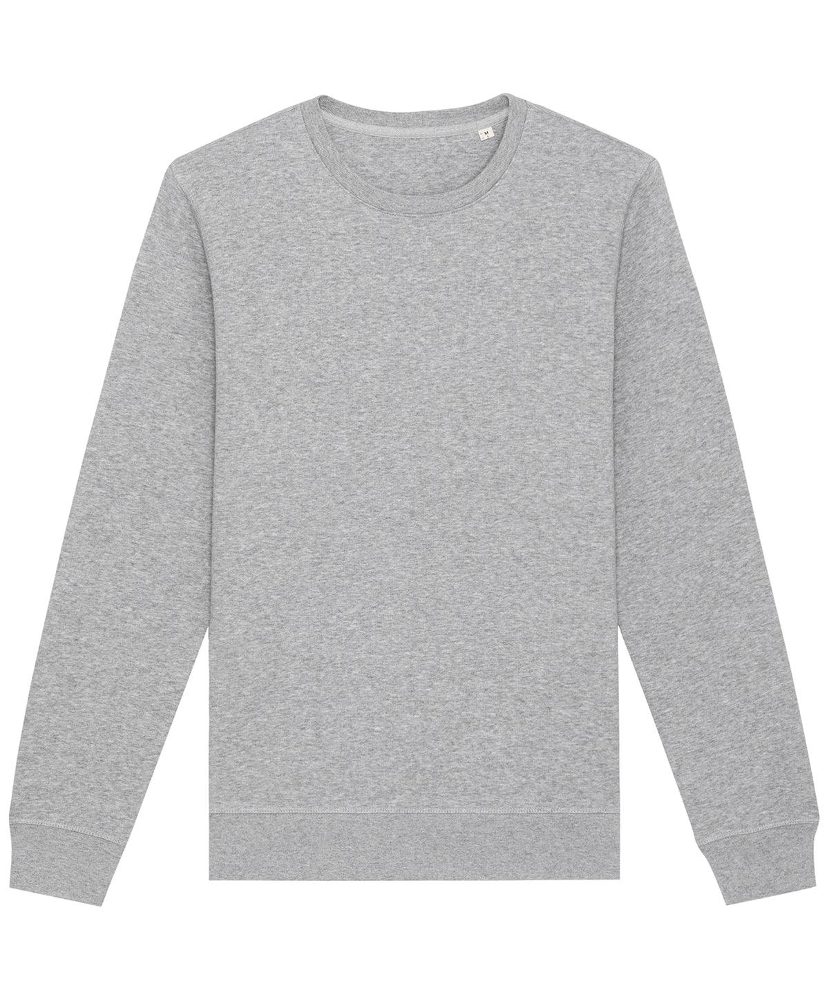 Heather Grey* - Roller unisex crew neck sweatshirt (STSU868) Sweatshirts Stanley/Stella Exclusives, New Colours For 2022, New For 2021, New In Autumn Winter, New In Mid Year, Organic & Conscious, Stanley/ Stella, Sweatshirts Schoolwear Centres