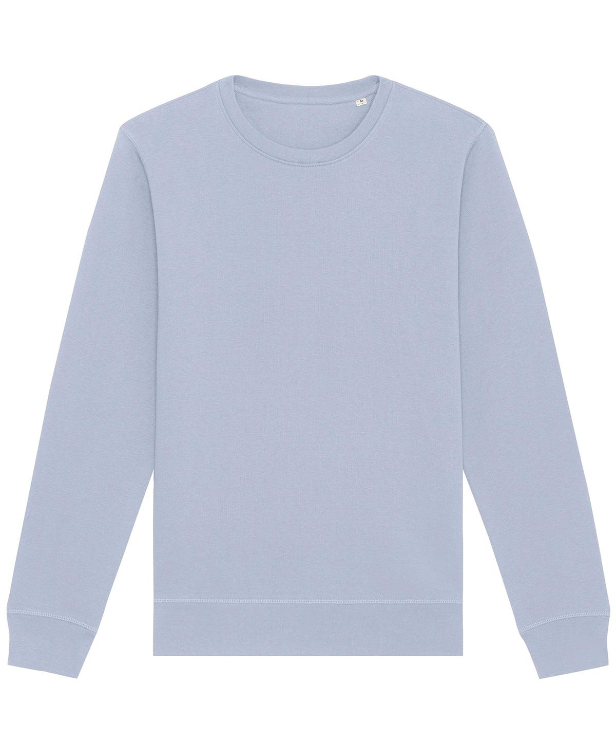 Serene Blue - Roller unisex crew neck sweatshirt (STSU868) Sweatshirts Stanley/Stella Exclusives, New Colours For 2022, New For 2021, New In Autumn Winter, New In Mid Year, Organic & Conscious, Stanley/ Stella, Sweatshirts Schoolwear Centres