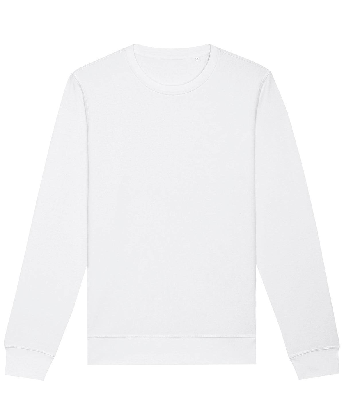 White* - Roller unisex crew neck sweatshirt (STSU868) Sweatshirts Stanley/Stella Exclusives, New Colours For 2022, New For 2021, New In Autumn Winter, New In Mid Year, Organic & Conscious, Stanley/ Stella, Sweatshirts Schoolwear Centres