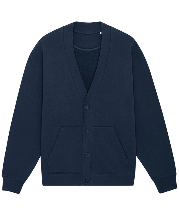 French Navy - Fletcher unisex oversized sweatshirt cardigan (STSU870) Cardigans Stanley/Stella Exclusives, New For 2021, New In Autumn Winter, New In Mid Year, Organic & Conscious, Oversized, Raladeal - Stanley Stella, Stanley/ Stella, Sweatshirts Schoolwear Centres