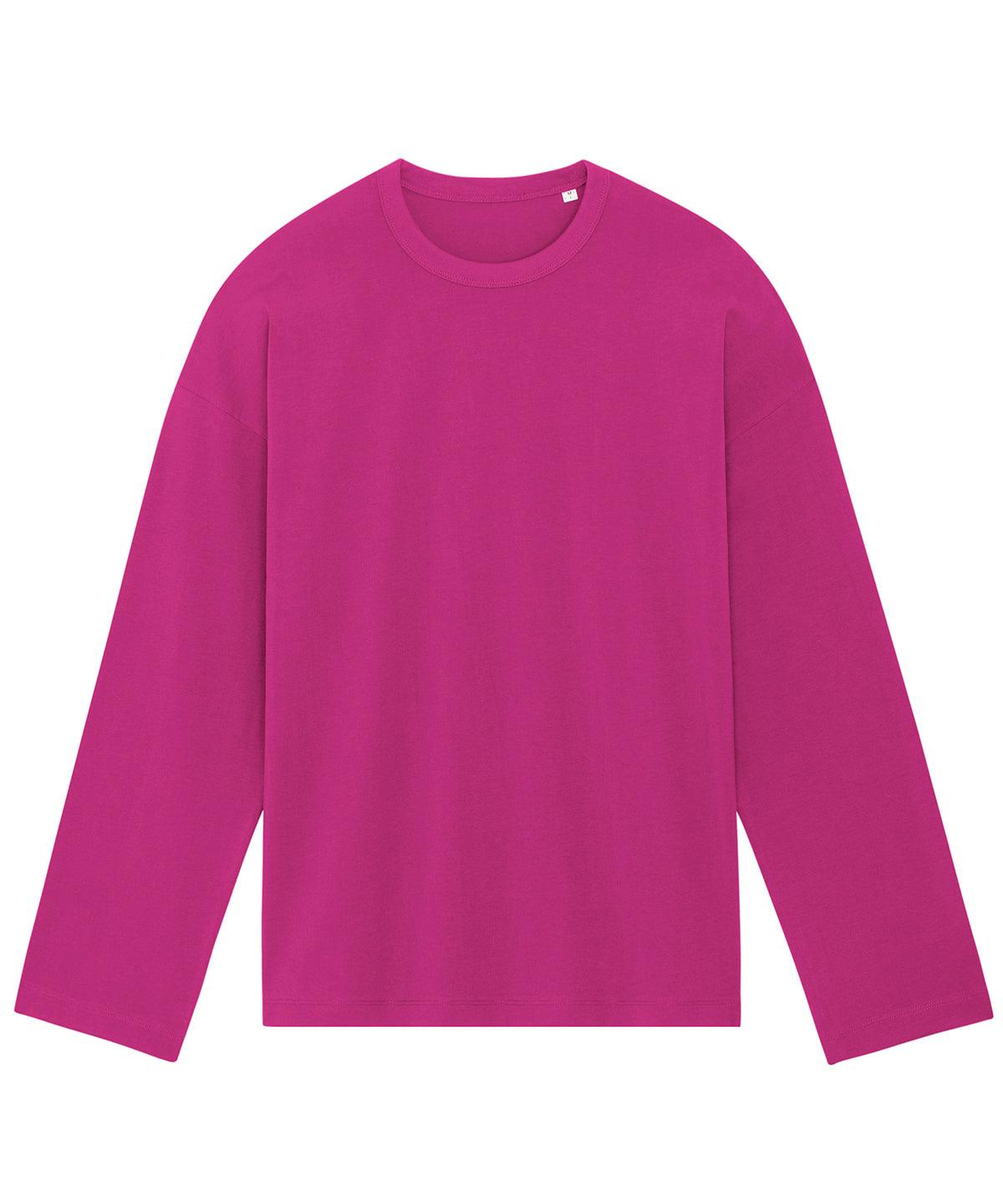 Orchid Flower - Triber oversized long sleeve t-shirt (STTU790) T-Shirts Stanley/Stella Exclusives, Home Comforts, New Colours For 2022, New For 2021, New In Autumn Winter, New In Mid Year, Organic & Conscious, Oversized, Stanley/ Stella, T-Shirts & Vests Schoolwear Centres