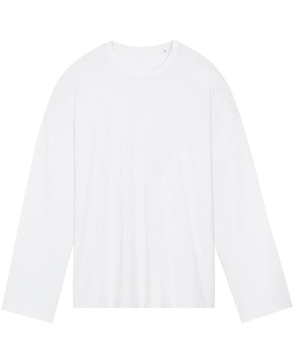 White - Triber oversized long sleeve t-shirt (STTU790) T-Shirts Stanley/Stella Exclusives, Home Comforts, New Colours For 2022, New For 2021, New In Autumn Winter, New In Mid Year, Organic & Conscious, Oversized, Stanley/ Stella, T-Shirts & Vests Schoolwear Centres