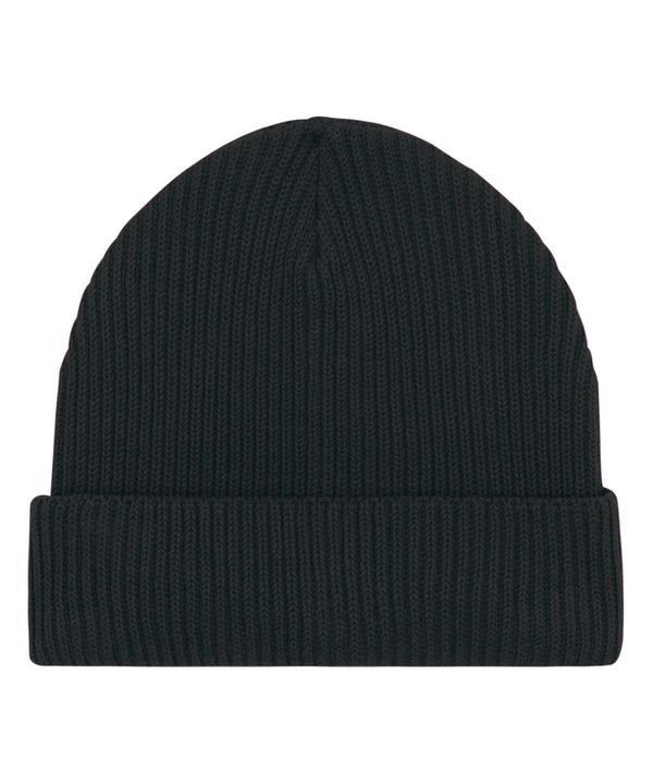 Black - Fisherman beanie in unisex fit (STAU771) Hats Stanley/Stella Exclusives, Headwear, New Colours For 2022, New In Autumn Winter, New In Mid Year, Organic & Conscious, Raladeal - Stanley Stella, Stanley/ Stella, Winter Essentials Schoolwear Centres